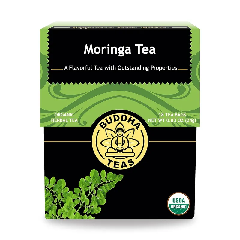 Buddha Teas Moringa Tea - Caffeine-free organic moringa tea