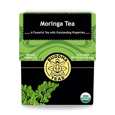 Buddha Teas Moringa Tea - Caffeine-free organic moringa tea