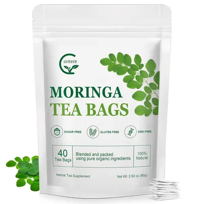 GORNVB Moringa Tea Bags - Antioxidant-rich caffeine-free herbal tea