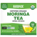 HANDPICK Organic Moringa Tea Bags - 100 count organic tea bags
