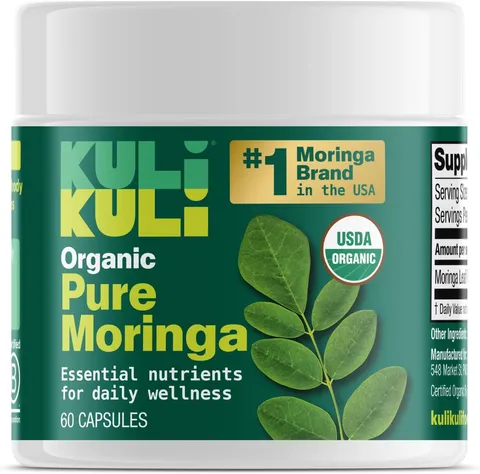 Kuli Kuli Organic Moringa Capsules - USDA Organic moringa capsules