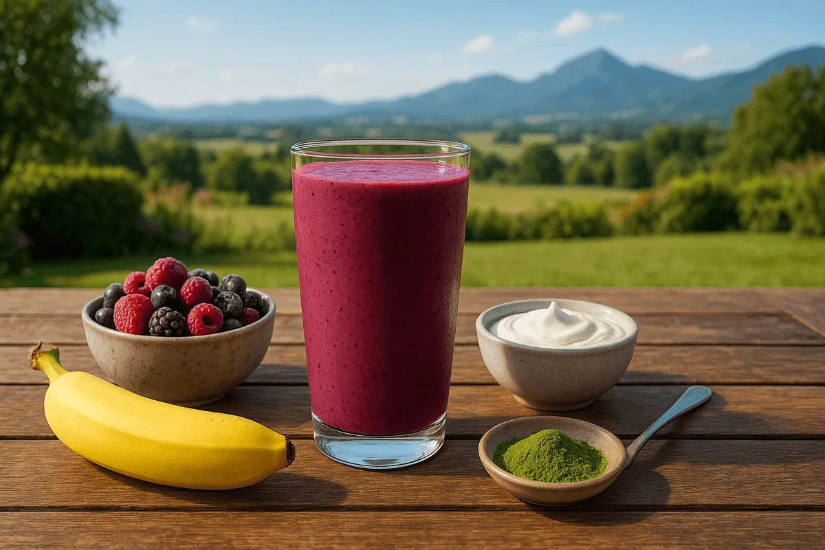 Moringa Berry Blast Smoothie