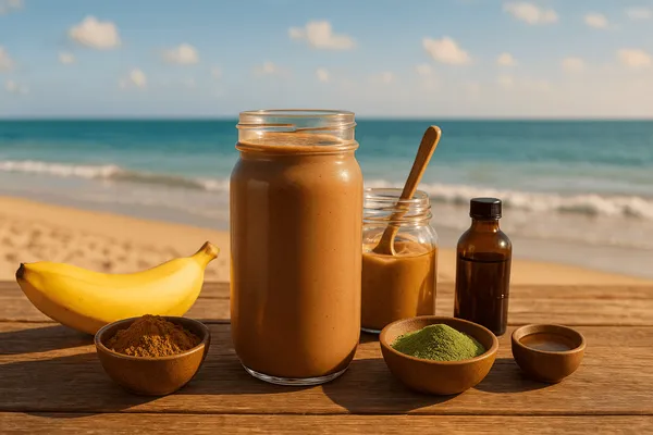 Moringa Chocolate Peanut Butter Smoothie