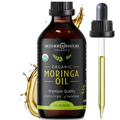 Organic Moringa Oil - USDA Organic moringa oil for skincare and hair care