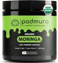 PADMURA Organic Moringa Oleifera Capsules - USDA Organic moringa supplement capsules