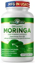 PURA VIDA MORINGA Capsules - Certified organic single origin moringa